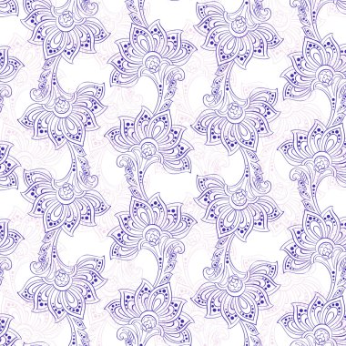 Etnik çiçek deseni