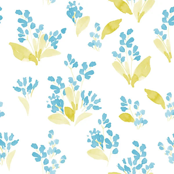 Aquarel bloemen patroon — Stockvector