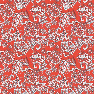 Etnik çiçek deseni