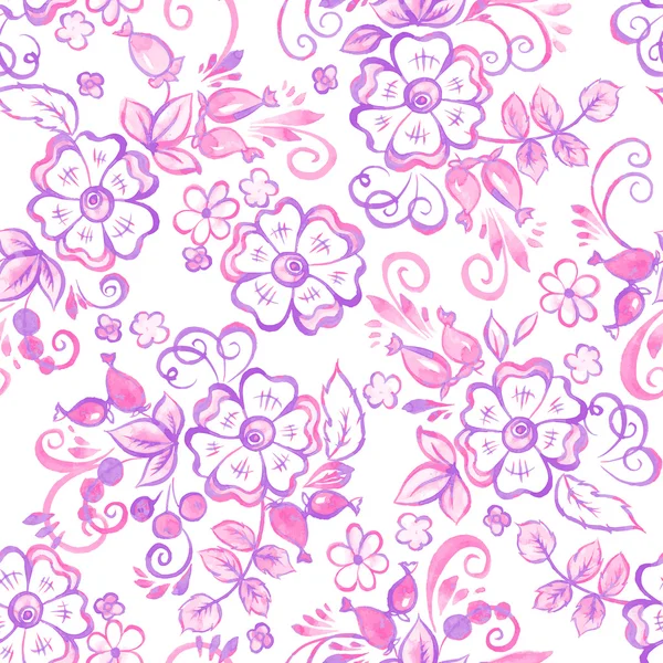 Fleurs motif sans couture — Image vectorielle