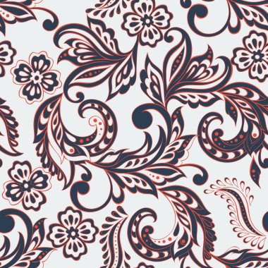 Hint mehndi tarzı sorunsuz çiçek desenli