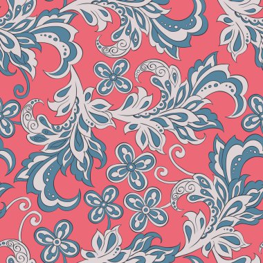 folklorik çiçekli desen