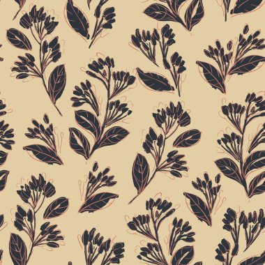 zarif vintage çiçek desenli