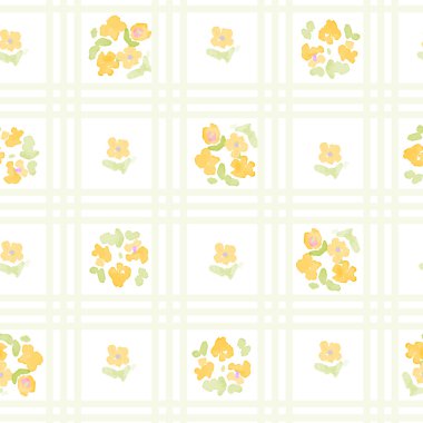 Vintage çiçek desenli