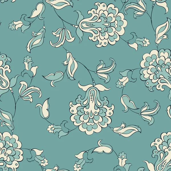 Etnik çiçek seamless modeli