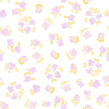 Suluboya çiçek deseni