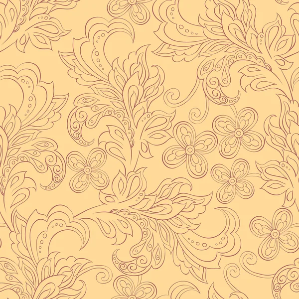 Motif floral sans couture — Image vectorielle