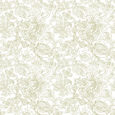 etnik çiçek süsleme