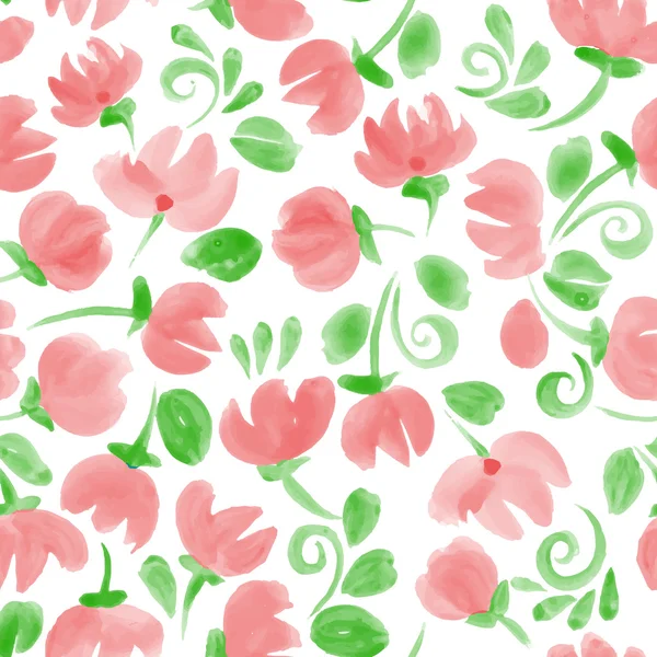 Flowers seamless pattern — Stock Vector