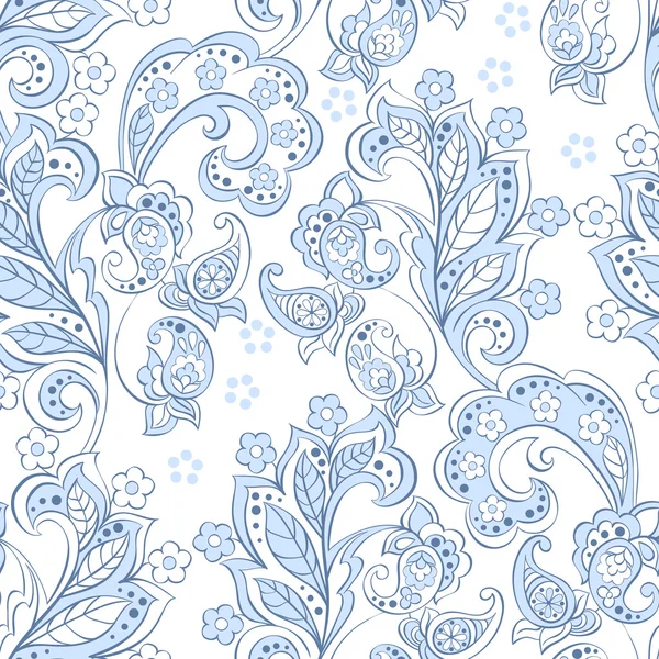 Paisley bloemmotief — Stockvector