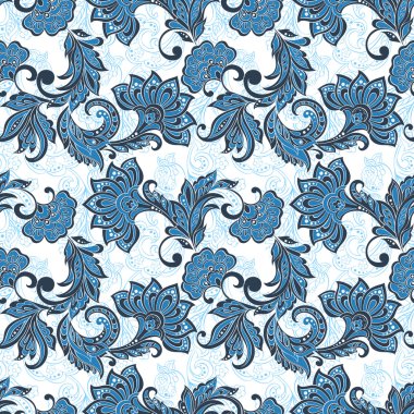 Hint çiçek seamless modeli 