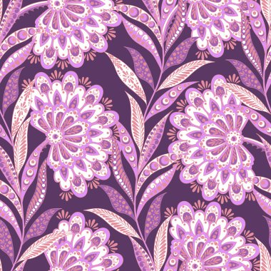 sorunsuz etnik çiçek arka plan