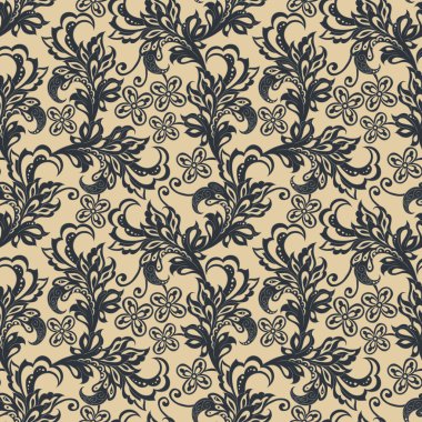 Vintage çiçek desenli