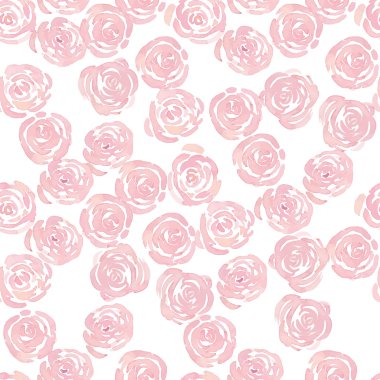 pembe suluboya gül deseni