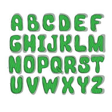 Doodle komik yazı tipi