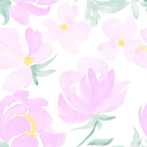 Fleurs motif sans couture — Image vectorielle