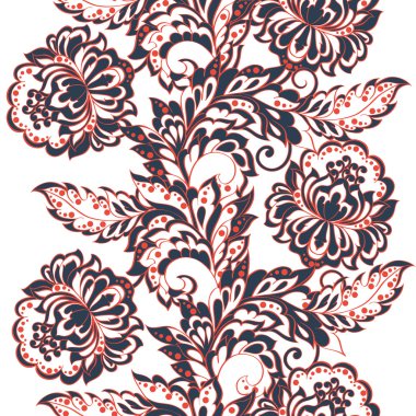 Vintage çiçek desenli