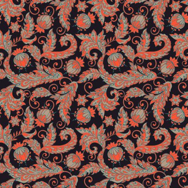 Vintage çiçek desenli