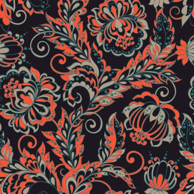 Vintage çiçek desenli