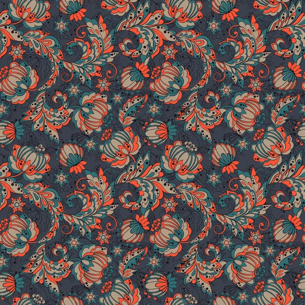 Vintage bloemmotief — Stockvector