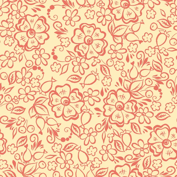 Patrón floral elegancia — Vector de stock