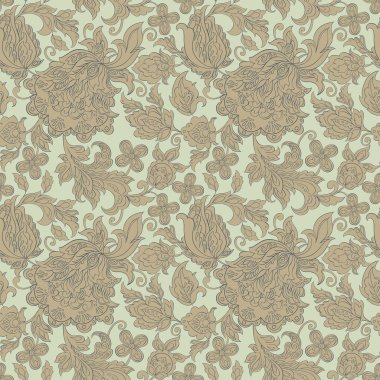 etnik çiçek süsleme