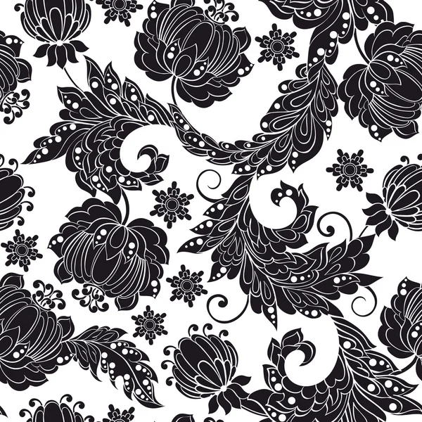 Motif floral sans couture — Image vectorielle