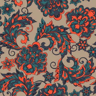 vintage tarzı etnik çiçeklenir