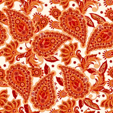 Hint tarzı çiçek Paisley 