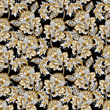 vintage çiçek desenle