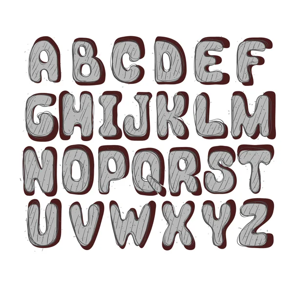 Buchstaben lateinischen Alphabets — Stockvektor