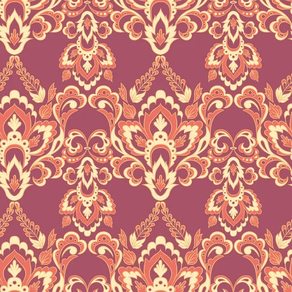 Fondo Vintage Floral Fondo Pantalla Vector Sin Costuras — Archivo Imágenes Vectoriales