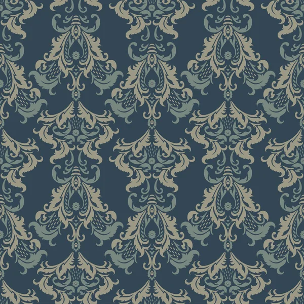 Vecteur Motif Floral Baroque Ornement Floral Classique Texture Vintage Sans — Image vectorielle