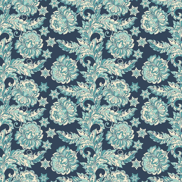 Motif Floral Sans Couture Fond Vectoriel — Image vectorielle