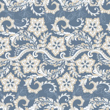 Klasik çiçeksiz desenli. Etnik vektör arkaplanı