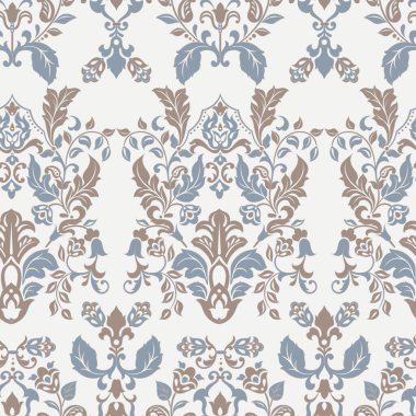 Kusursuz eski duvar kağıdı. Tekstil tasarımı için vektör arkaplanı