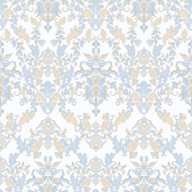 Çiçeksiz, klasik bir geçmişi var. Tekstil tasarımı için vektör arkaplanı