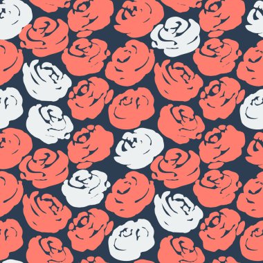 Gül desenli. vektör illüstrasyonu