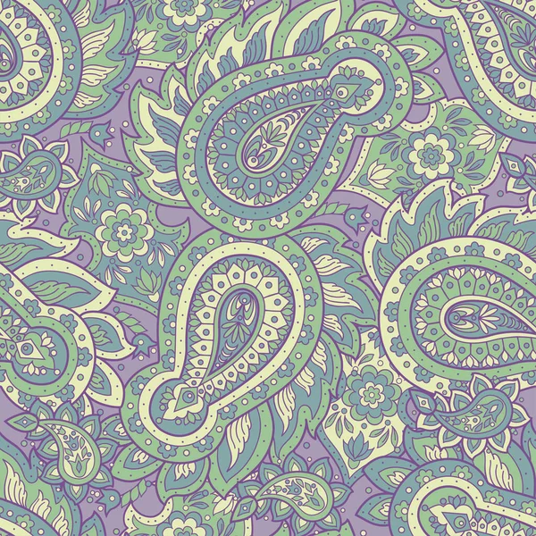 Paisley Nahtloses Muster Vektorillustration Asiatischen Textilstil — Stockvektor