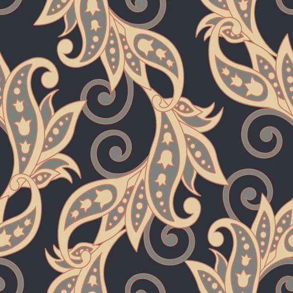 Motif Floral Sans Couture Fond Vectoriel Coloré — Image vectorielle