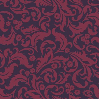 Güzel eski model. Çiçek vektör arkaplanı