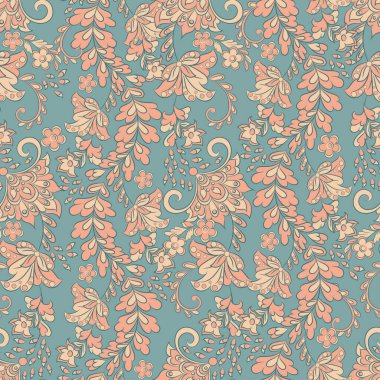 Çiçek arkaplan. Kusursuz vektör deseni