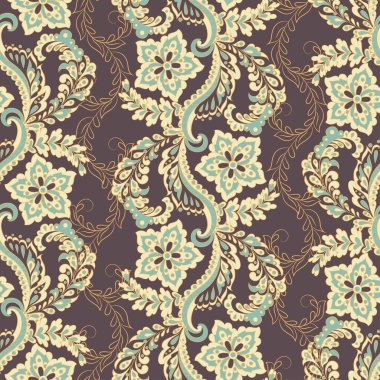 Çiçeksiz desen. renkli vektör arkaplanı