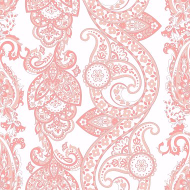 Kusursuz Arap süsü. Paisley Çiçekli Doğulu Etnik Düzen.