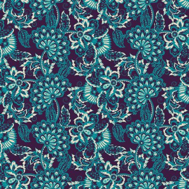 tekstil Çiçeksiz vektör deseni