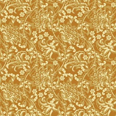 Güzel çiçekler kusursuz vektör deseni. Çiçek mahsulü arka plan