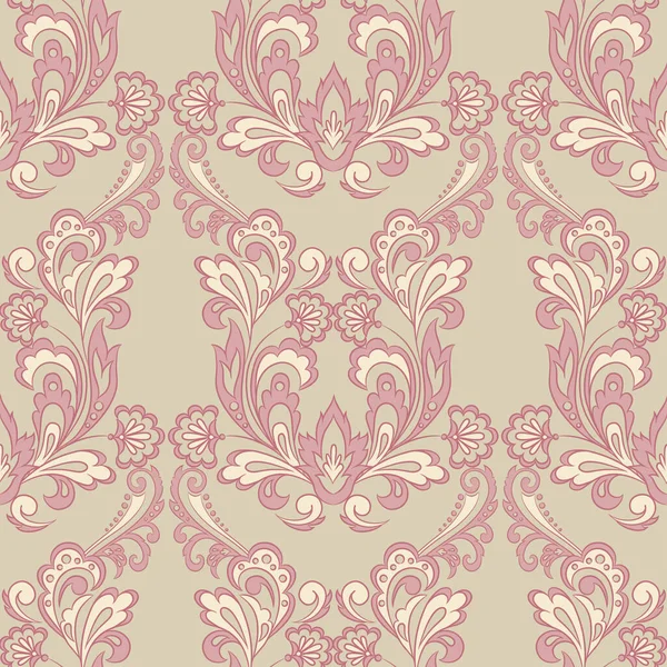 Nahtlose Florale Vintage Hintergrund Vektor Hintergrund Für Textildesign Tapete Hintergrund — Stockvektor