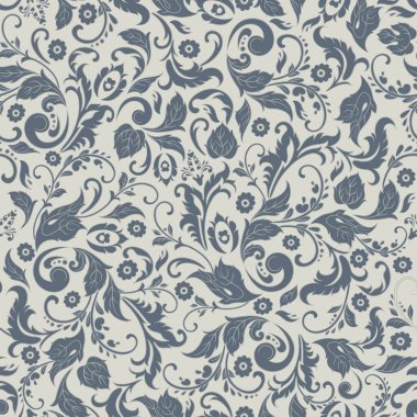 Vektör vintage çiçek dikişsiz patten