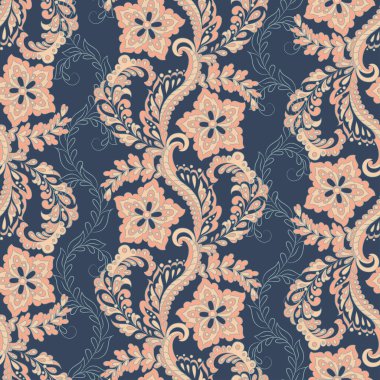 Çiçeksiz desen. renkli vektör arkaplanı