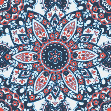 Kusursuz mandala deseni. Klasik dekoratif arkaplan